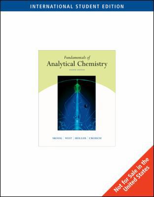 Fundamentals of Analytical Chemistry 0534417973 Book Cover