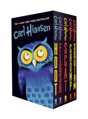 Hiaasen 5-Book Trade Paperback Box Set: Hoot; F... 0593301528 Book Cover