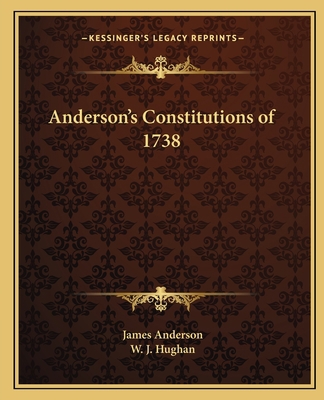 Anderson's Constitutions of 1738 1162583002 Book Cover