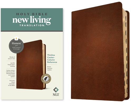 NLT Thinline Center-Column Reference Bible, Fil... 1496479114 Book Cover