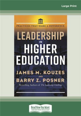 Leadership in Higher Education: Practices That ... 0369322576 Book Cover