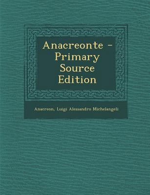 Anacreonte [Italian] 1294440217 Book Cover
