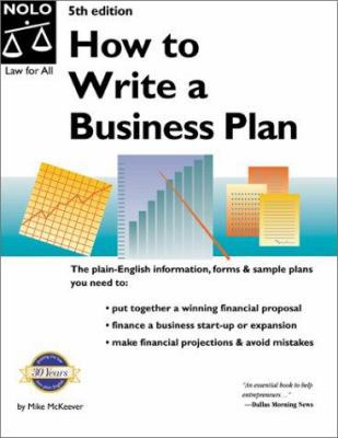 How to Write a Business Plan 0873375440 Book Cover
