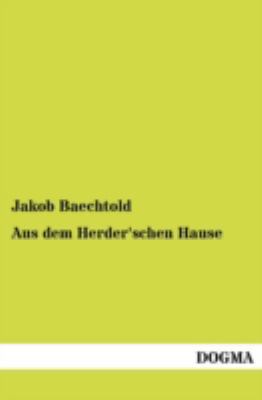 Aus Dem Herder'schen Hause [German] 3954549875 Book Cover