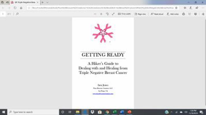 Paperback Getting Ready : A Hiker's Guide to Dealing with and Healing from Triple Negative Breast Cancer Book
