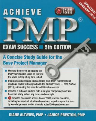 Achieve Pmp Exam Success: A Concise Study Guide... 1604271329 Book Cover