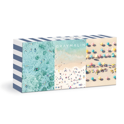 Toy Gray Malin the Beachside 3-In-1 Puzzle Set Book