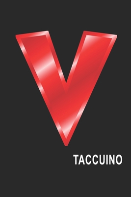 V Taccuino: V Taccuino monogramma lettera V, A4, (15,2 x 22,9 cm) 120 pagine a righe, pagine bianche, Copertina flessibile, ALFABETO (Italian Edition)