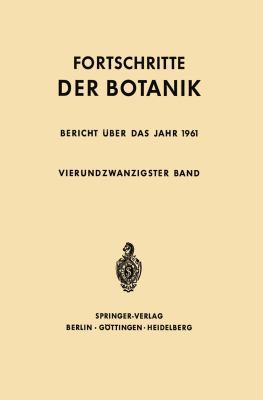 Fortschritte Der Botanik [German] 3642948456 Book Cover