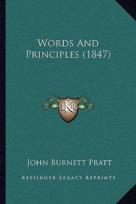 Words And Principles (1847) 1165763419 Book Cover