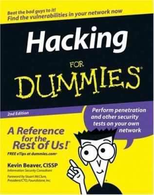 Hacking For Dummies 047005235X Book Cover