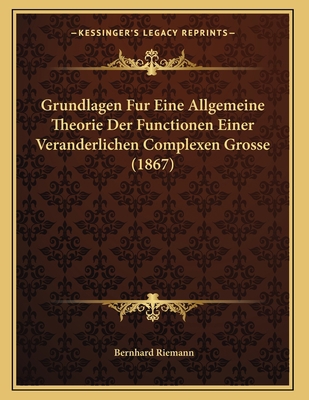 Grundlagen Fur Eine Allgemeine Theorie Der Func... [German] 1168298393 Book Cover