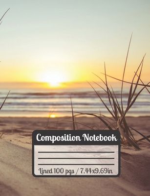 Composition Notebook: Beach Sunset Sand Waves &... [Spanish] 168654328X Book Cover