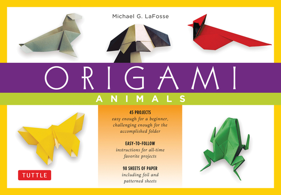 Origami Animals Kit: Make Colorful and Easy Ori... 0804835276 Book Cover