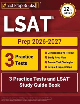 LSAT Prep 2026-2027: 3 Practice Tests and LSAT ... 1637757778 Book Cover