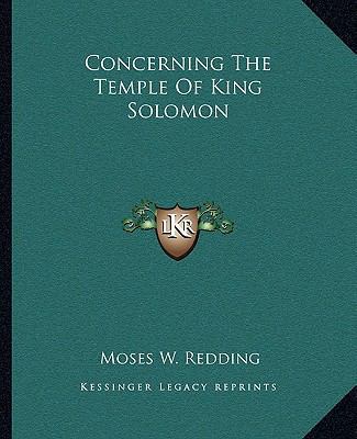 Concerning The Temple Of King Solomon 1162873760 Book Cover