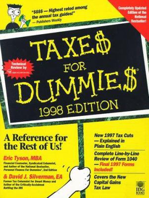 Taxes for Dummies, 1998 (For Dummies Series) 0764550691 Book Cover