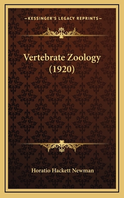 Vertebrate Zoology (1920) 1165236559 Book Cover