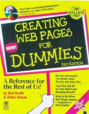 Creating Web Pages for Dummies 076450357X Book Cover