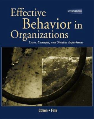 Effective Behavior in Organizations 0072396709 Book Cover