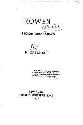 Rowen, Second crop songs 1530119065 Book Cover