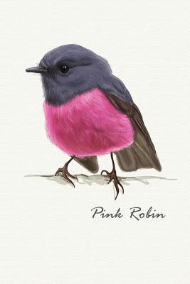 Paperback Pink Robin: Compact 6 x 9 inches 120 Cream Paper Blank Dot Grid Notebook / Planner / Diary Book