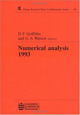 Numerical Analysis 1993 058222568X Book Cover
