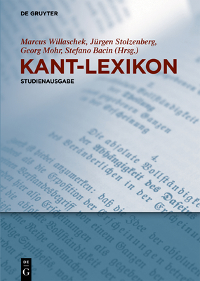 Kant-lexikon: Studienausgabe (German Edition) [German] 3110519100 Book Cover