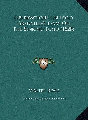 Observations On Lord Grenville's Essay On The S... 1169390625 Book Cover