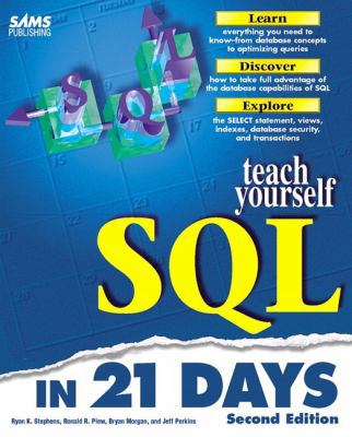 Teach Yourself SQL in 21 Days 0672311100 Book Cover