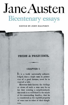 Jane Austen: Bicentenary Essays 0521099293 Book Cover
