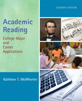 Academic Reading: College Major and Career Appl... 0205736580 Book Cover