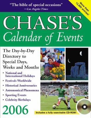 Chase's Calendar of Events 2006 with CD-ROM (Fr... 0071461108 Book Cover