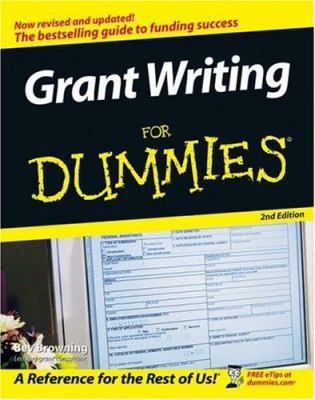 Grant Writing for Dummies 0764584162 Book Cover