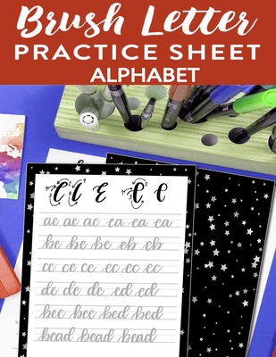 Brush Letter Alphabet Practice Sheet: Calligrap... 1661997147 Book Cover