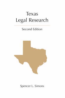 Texas Legal Research 1611635624 Book Cover