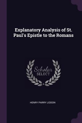 Explanatory Analysis of St. Paul's Epistle to t... 1377928616 Book Cover