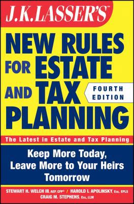 J.K. Lasser's New Rules for Estate and Tax Plan... 1118113551 Book Cover