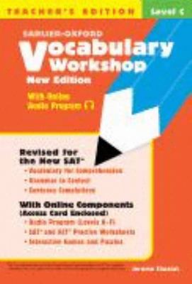 Vocabulary Workshop, Level C, Teacher's Edition 0821571184 Book Cover