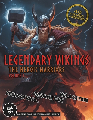 Legendary Vikings Coloring Book: The Heroic War... B0CH2D5H5C Book Cover