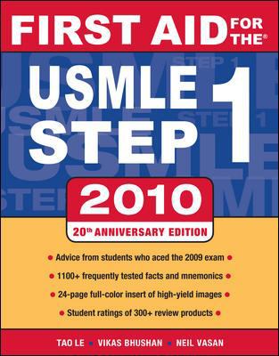 First Aid for the USMLE Step 1, 2010 (First Aid... 0071633405 Book Cover