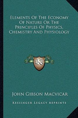 Elements Of The Economy Of Nature Or The Princi... 1163130834 Book Cover