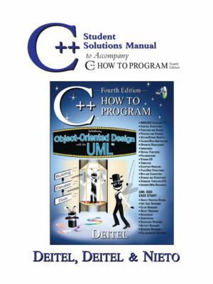 C++ Student Solutions Manual to Accompany C++ H... 0131425781 Book Cover