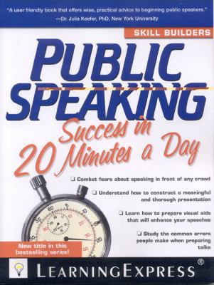 Public Speaking Success in 20 Minutes a Day 1576857468 Book Cover