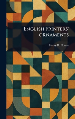 English Printers' Ornaments 102346019X Book Cover