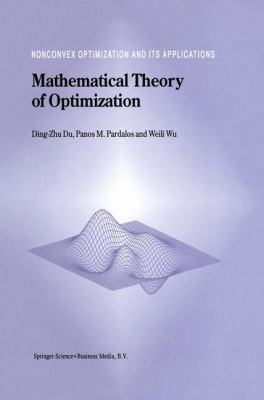 Mathematical Theory of Optimization 1402000154 Book Cover
