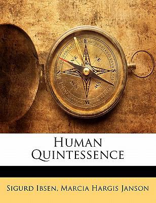 Human Quintessence 1142674398 Book Cover