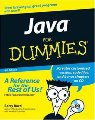 Java for Dummies [With CDROM] 0470087161 Book Cover