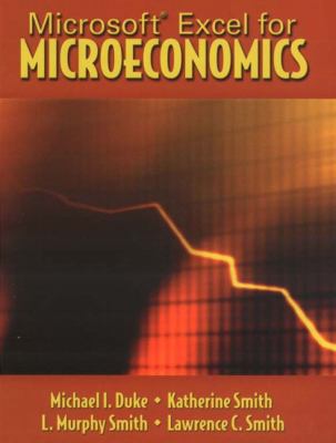 Microsoft Excel for Microeconomics 0131421247 Book Cover