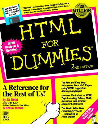 HTML for Dummies, with Disk 1568846479 Book Cover